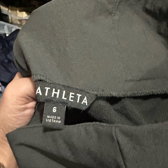 Athleta Wander Slim Straight Pants Ankle Length Front Slits Size 6 Women’s Green - Picture 12 of 12